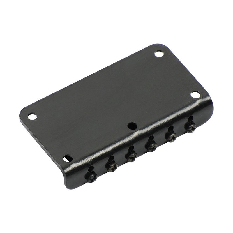 Micovay 78MM Metal Fixed Hardtail Saddle Bridge Top Load Guitar Tailpiece for 6 String Fender Strat Tele Electric Guitar,Black - Image 4